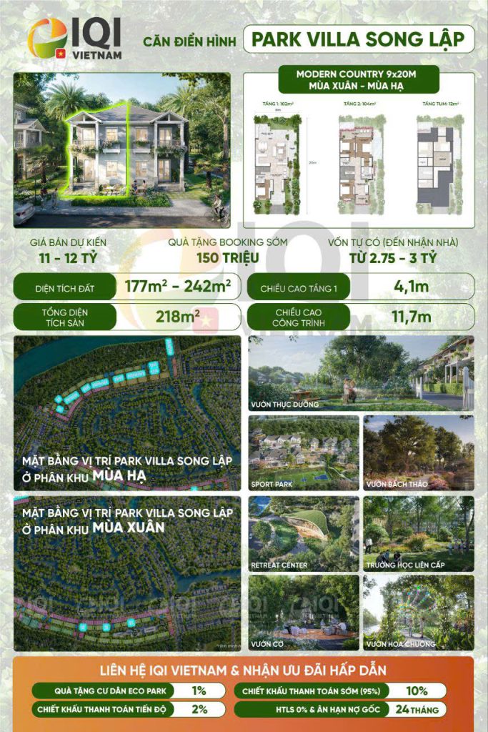 park villa song lập eco retreat long an
