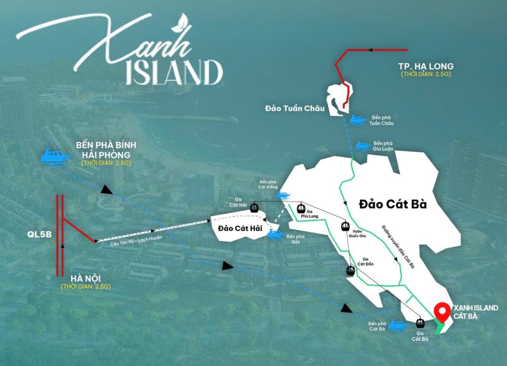 vị trí xanh island cát bà