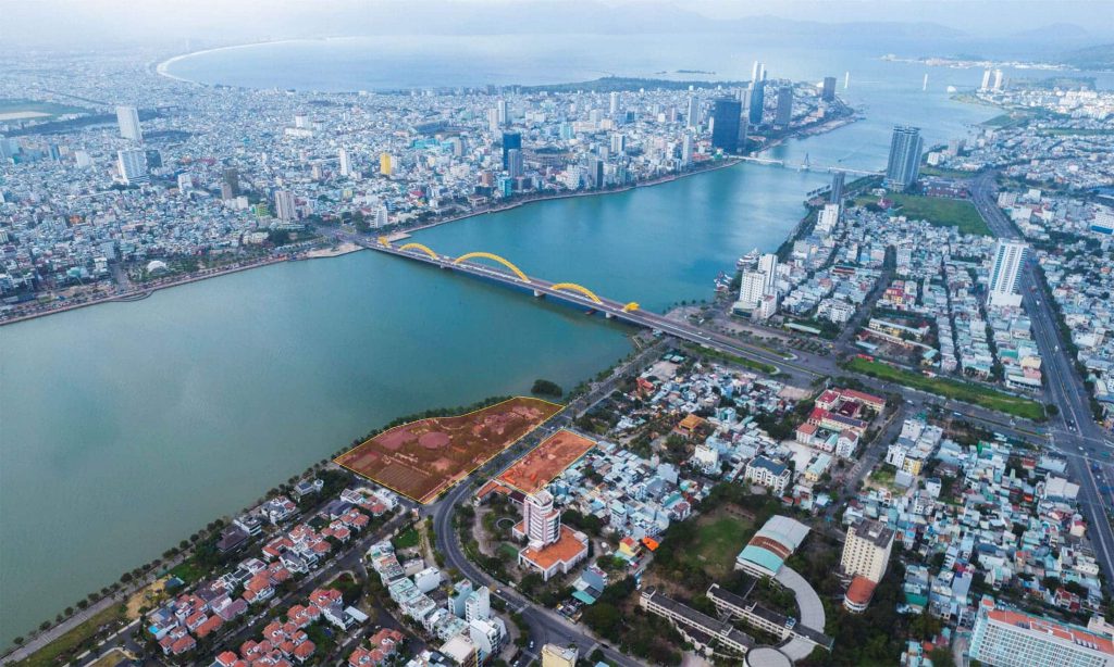 Vị trí dự án Sun Solar Residence nằm bên bờ Sông Hàn mang đến tầm nhìn panorama tuyệt đẹp cho cư dân.